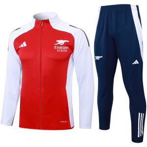 Mens Arsenal Jacket + Pants Training Suit Red 2024/25
