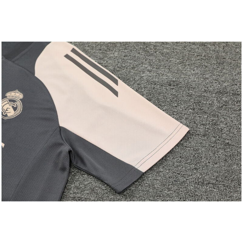 Mens Real Madrid Short Training Suit Dark Grey 2024/25