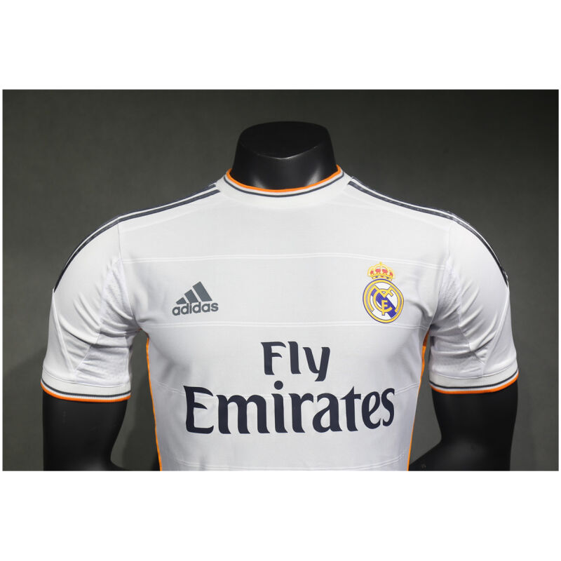 Mens Real Madrid Retro Home Authentic Jersey 2013/14 – Match
