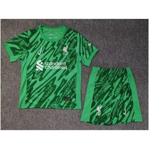 Kids Liverpool Goalkeeper Green Jersey 2024/25