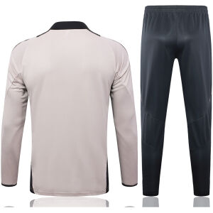 Mens Real Madrid Training Suit Light Grey 2024/25