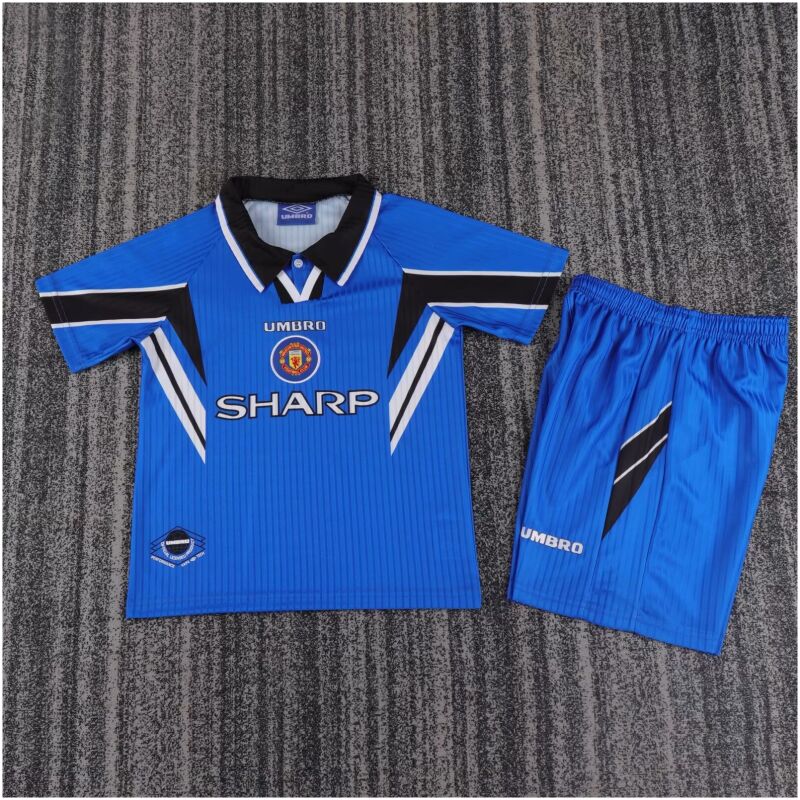 Kids Retro Manchester United Third Jersey 1996/98