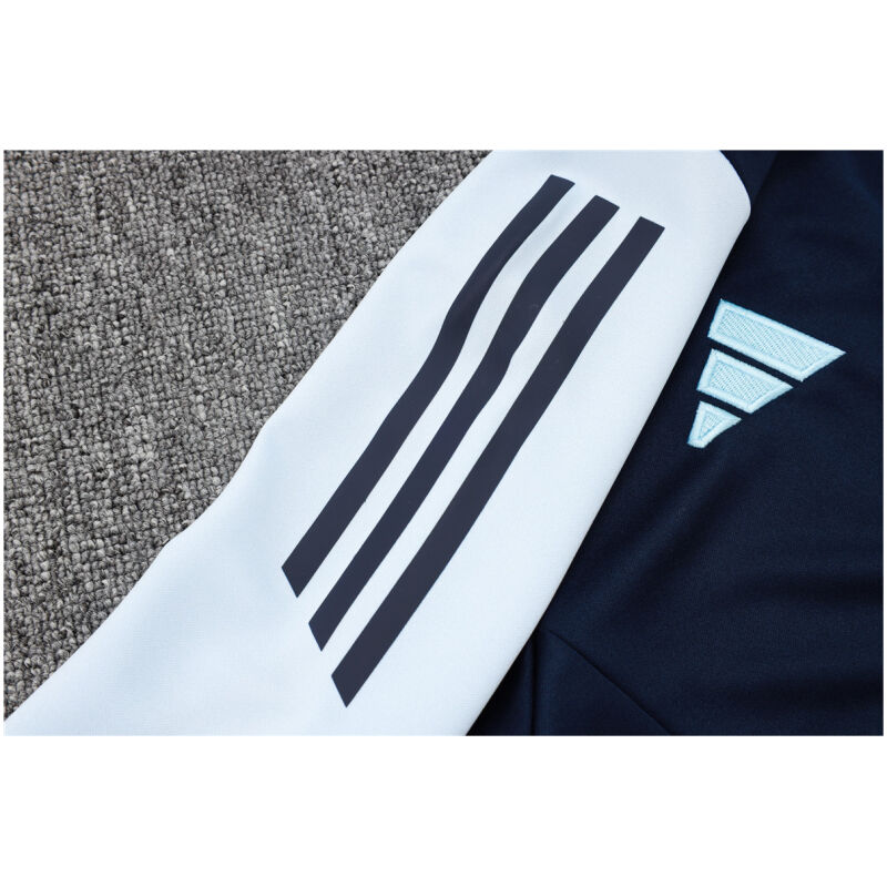 Mens Real Madrid Jacket + Pants Training Suit Royal – Light Blue 2024/25