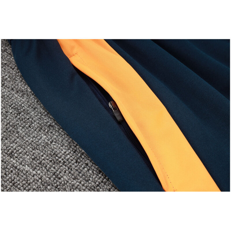 Mens Real Madrid Jacket + Pants Training Suit Royal – Yellow 2024/25