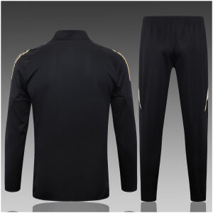 Kinder Real Madrid Jacke + Hose Trainingsanzug Schwarz 2024/25