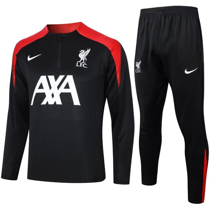 Mens Liverpool Training Suit Black 2024/25