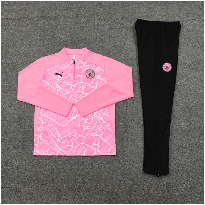 Kids Manchester City Training Suit Pink 2024/25
