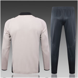 Kids Real Madrid Training Suit Light Grey 2024/25