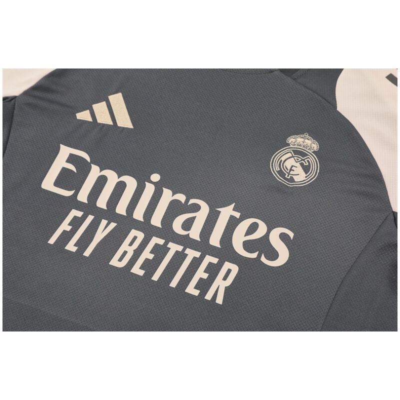 Mens Real Madrid Short Training Suit Dark Grey 2024/25