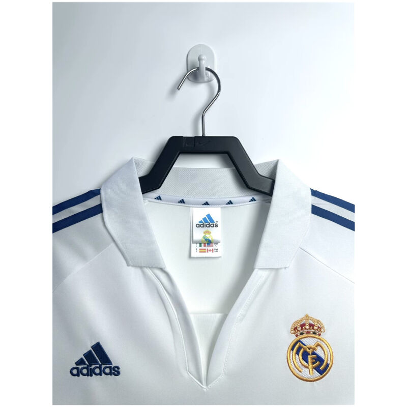 Mens Real Madrid Retro Home Jersey 2001/02