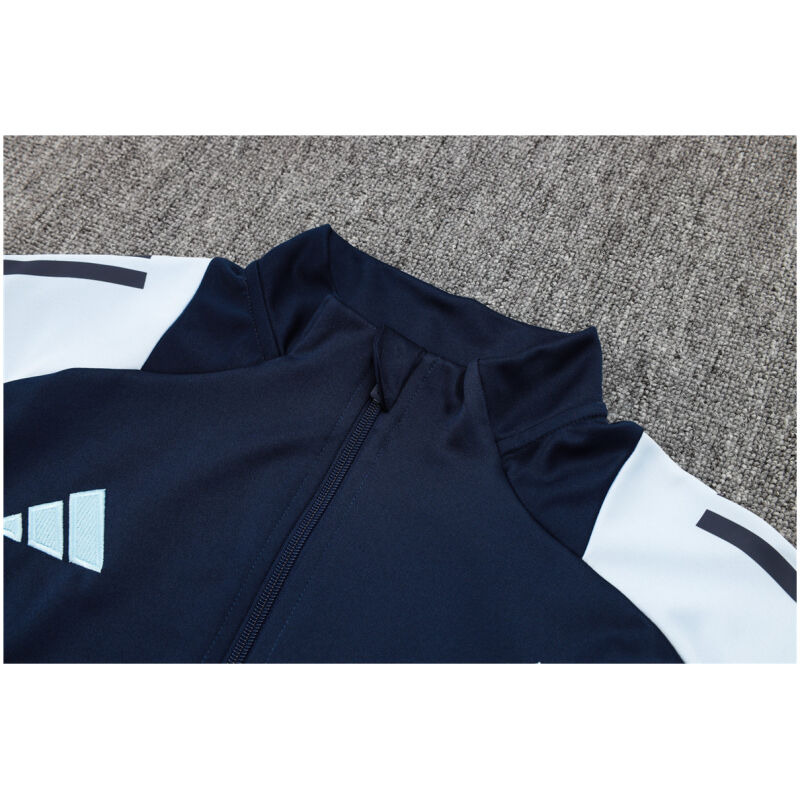 Mens Real Madrid Jacket + Pants Training Suit Royal – Light Blue 2024/25