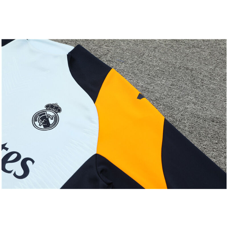 Mens Real Madrid Training Suit Light Blue 2024/25