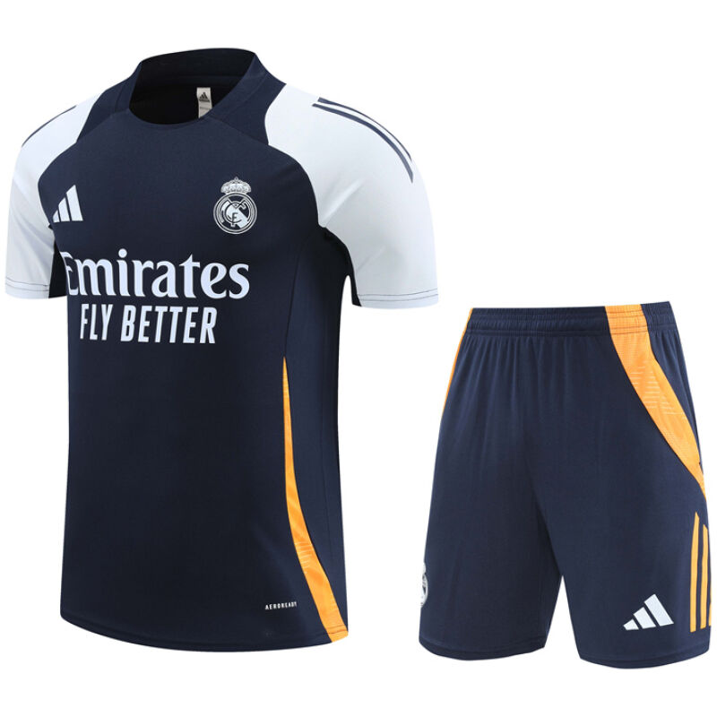 Mens Real Madrid Short Training Suit Royal 2024/25