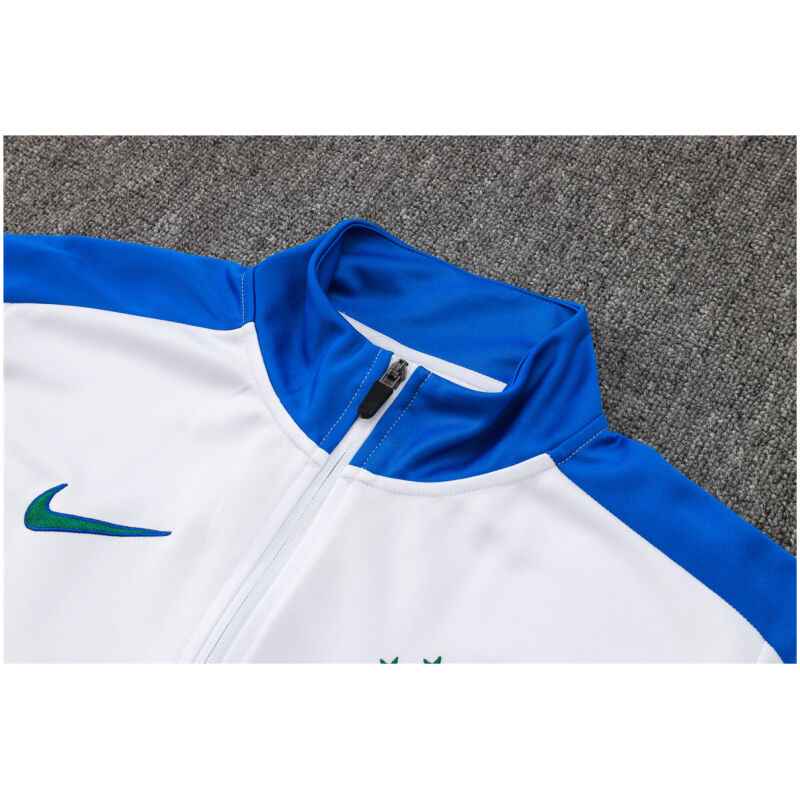 Mens Brazil Jacket + Pants Training Suit White 2024