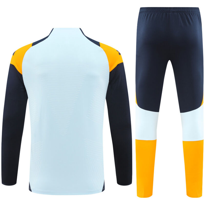 Mens Real Madrid Training Suit Light Blue 2024/25