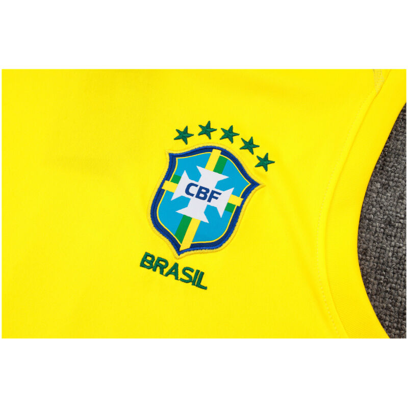 Mens Brazil Singlet Suit Yellow 2024