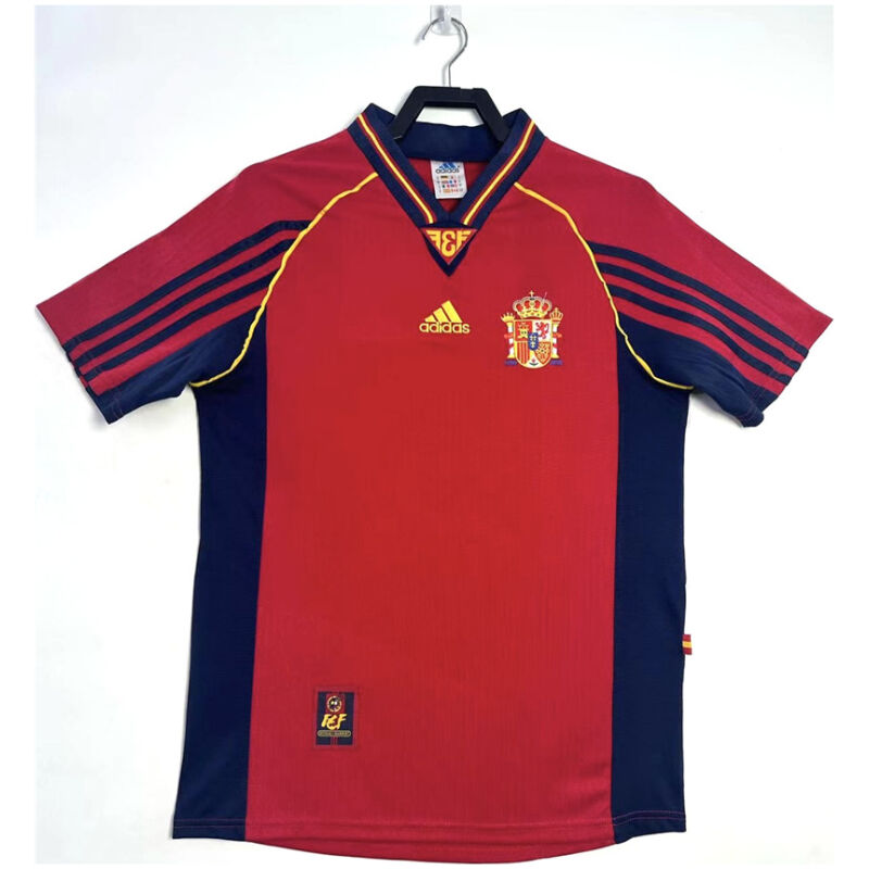 Mens Spain Retro Home Jersey 1998