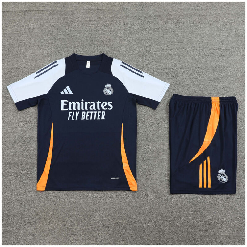 Kids Real Madrid Short Training Suit Royal 2024/25