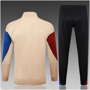 Kids Real Madrid Jacket + Pants Training Suit Apricot 2024/25
