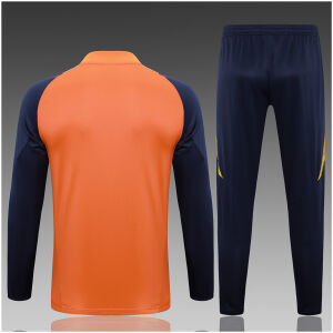 Kids Manchester United Training Suit Orange 2024/25