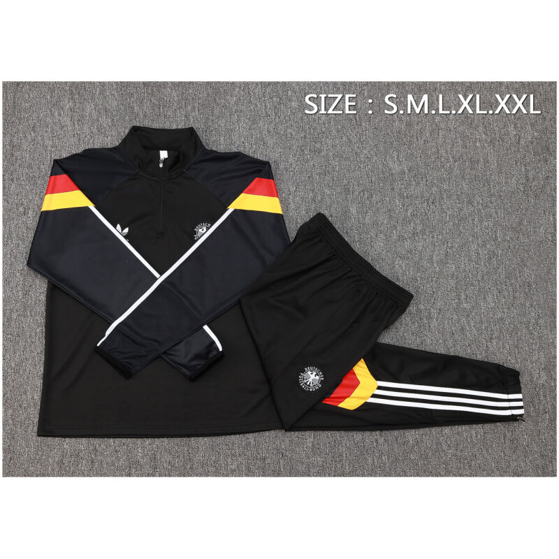 Mens Germany Training Suit Black 2024