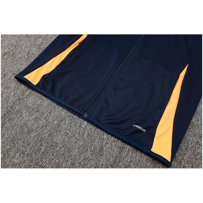 Mens Real Madrid Jacket + Pants Training Suit Royal – Light Blue 2024/25