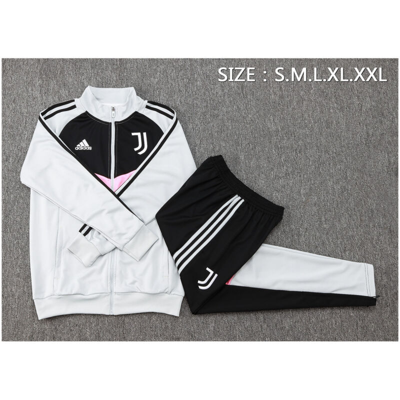 Mens Juventus Jacket + Pants Training Suit Grey 2024/25