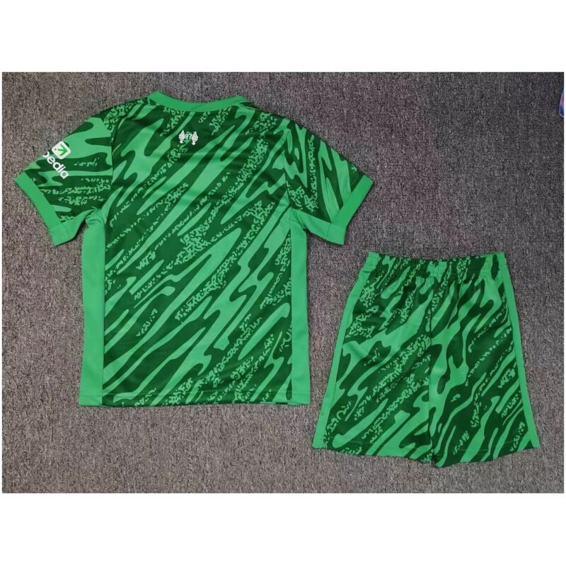 Kids Liverpool Goalkeeper Green Jersey 2024/25
