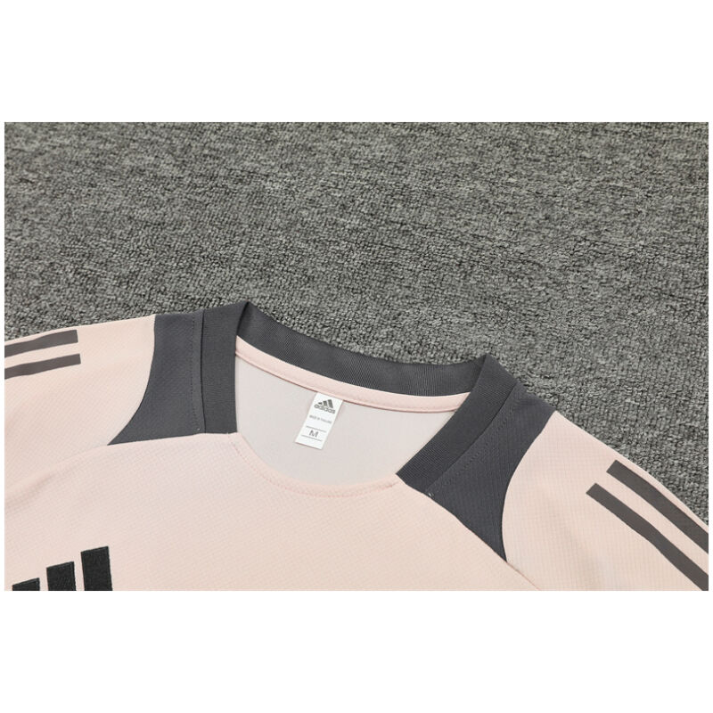 Mens Real Madrid Short Training Suit Light Grey 2024/25