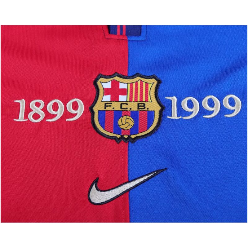 Kids Retro Barcelona Centenary Jersey 1989-1999