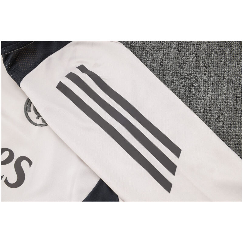 Mens Real Madrid Training Suit Light Grey 2024/25