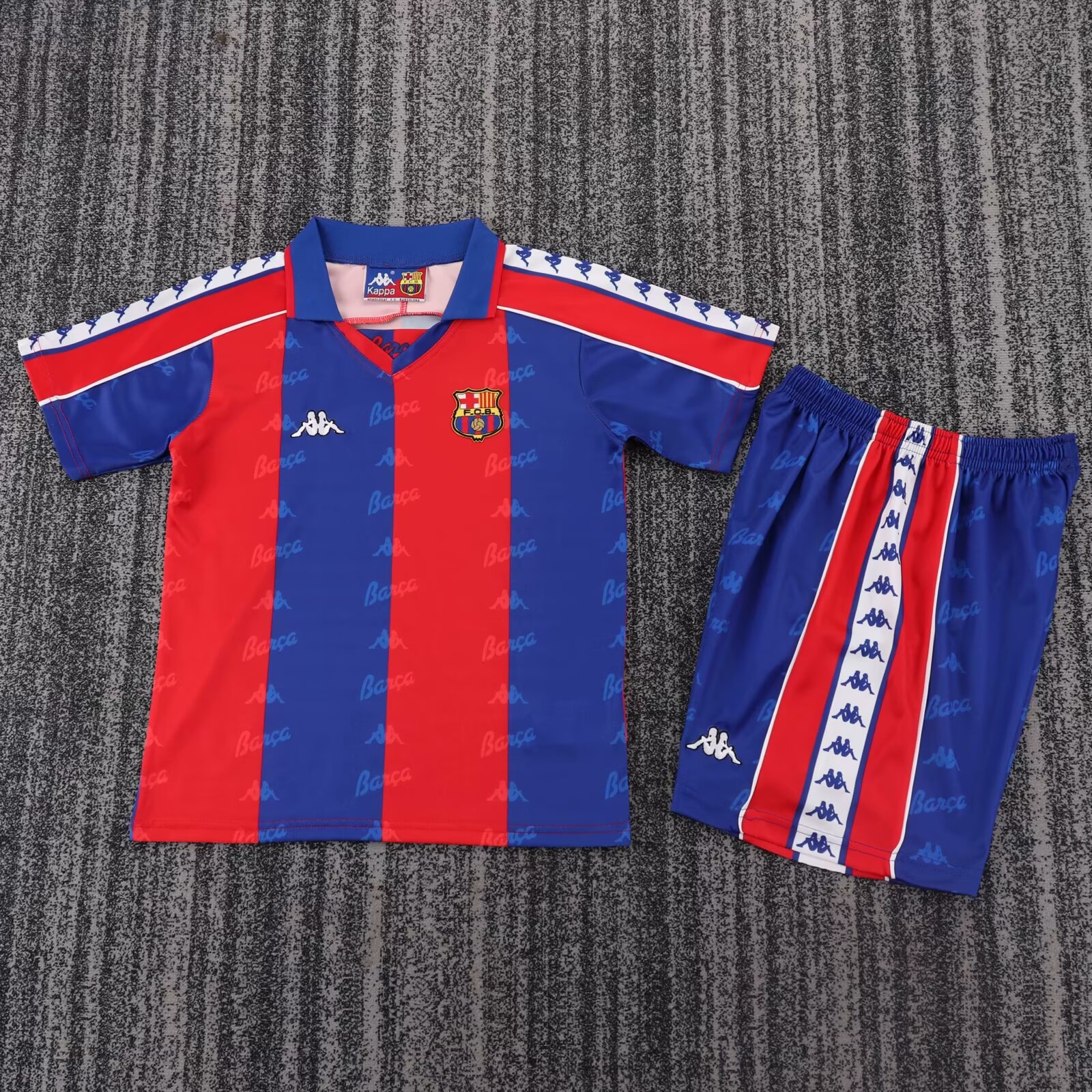 Kids Retro Barcelona Home Jersey 1992/95
