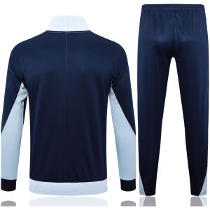 Mens France Jacket + Pants Training Suit Light Blue 2024