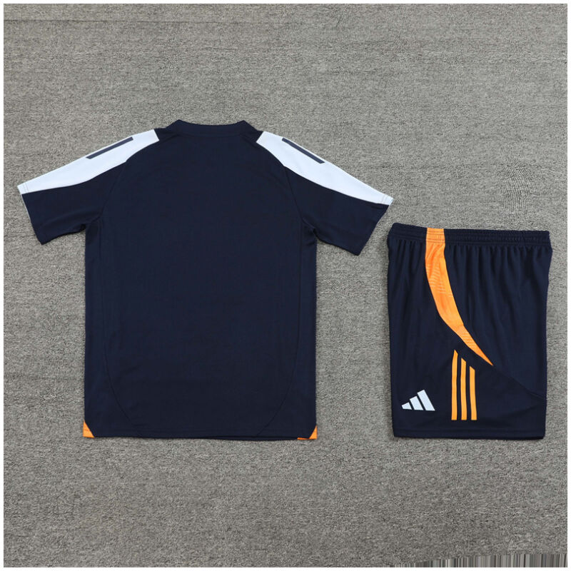 Kids Real Madrid Short Training Suit Royal 2024/25