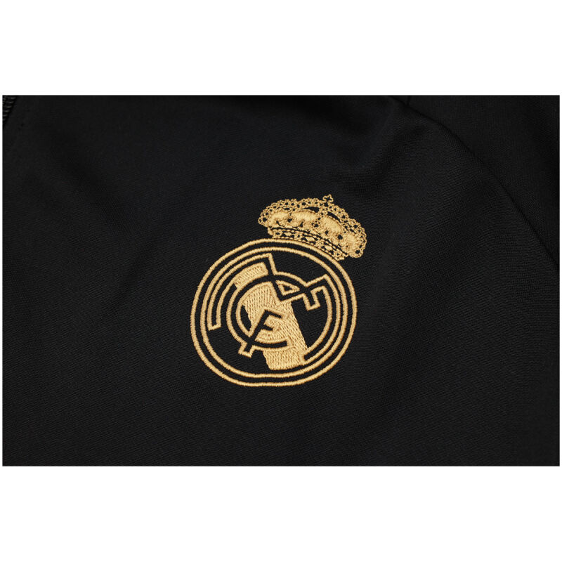 Mens Real Madrid Jacket + Pants Training Suit Black 2024/25