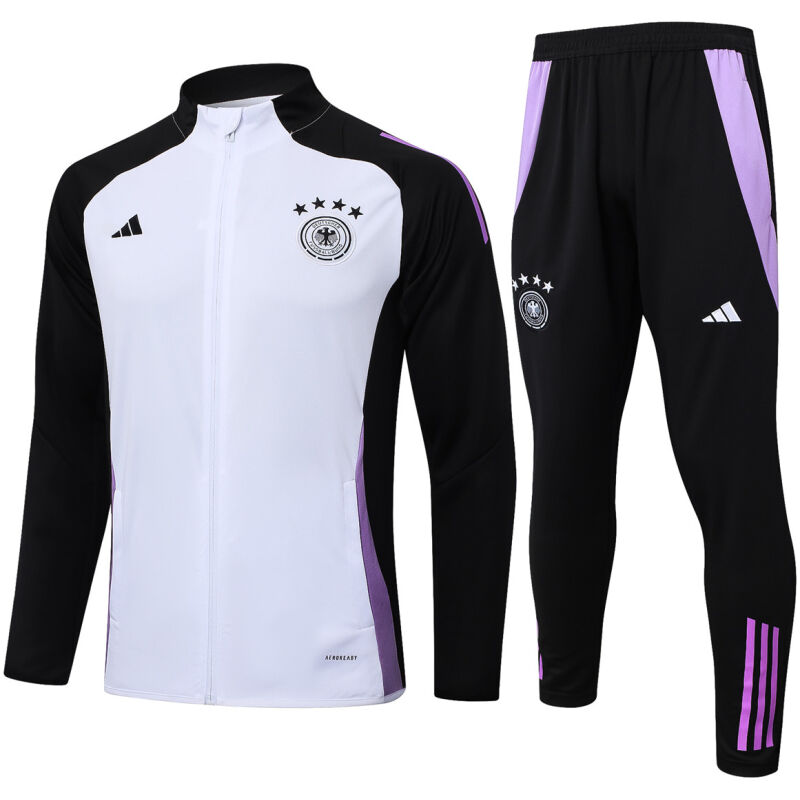 Mens Germany Jacket + Pants Training Suit White 2024