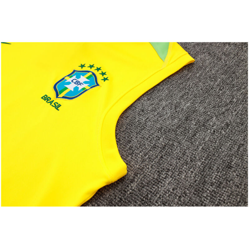 Mens Brazil Singlet Suit Yellow 2024