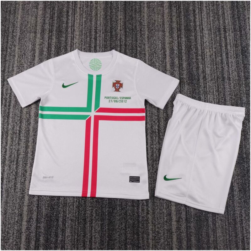 Kids Retro Portugal Away Jersey 2012