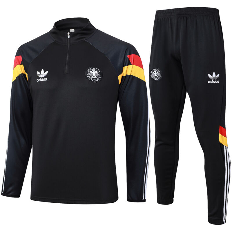 Mens Germany Training Suit Black 2024