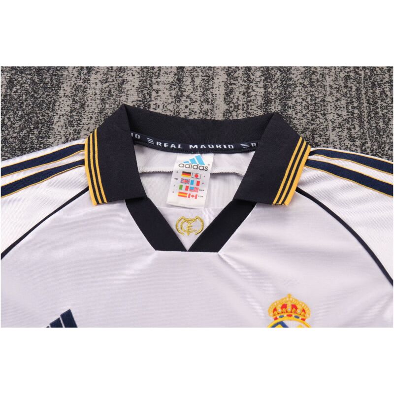 Kids Retro Real Madrid Home Jersey 1998/00