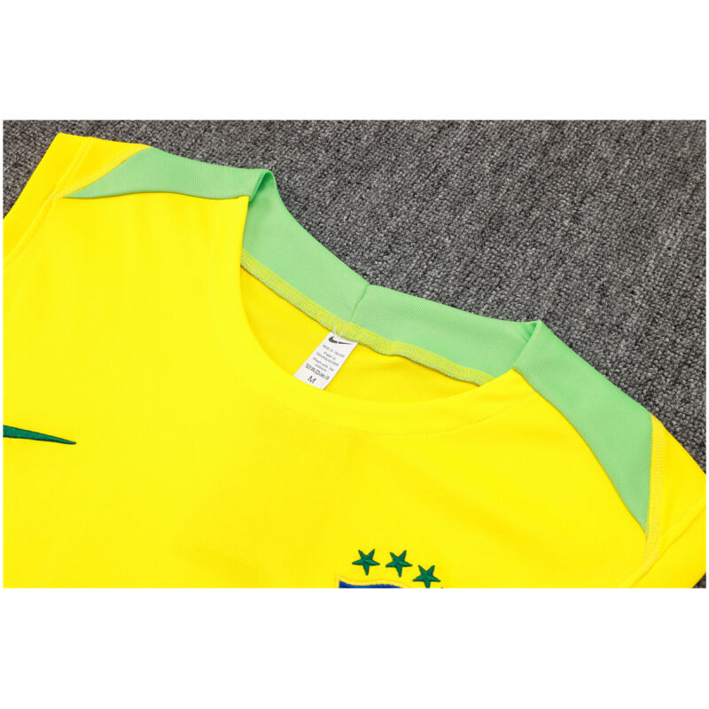 Mens Brazil Singlet Suit Yellow 2024