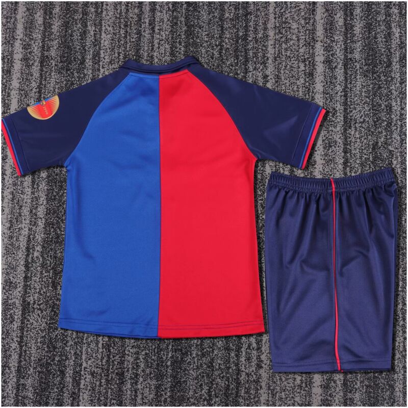 Kids Retro Barcelona Centenary Jersey 1989-1999