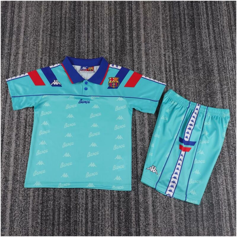 Kids Retro Barcelona Away Jersey 1992/95