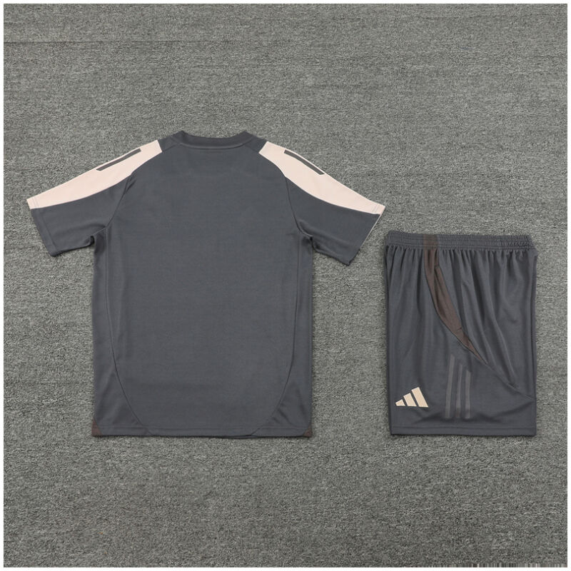 Kids Real Madrid Short Training Suit Dark Grey 2024/25