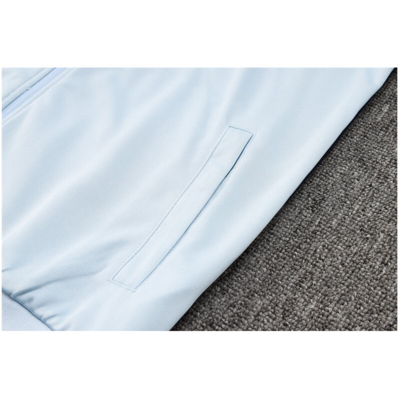 Mens France Jacket + Pants Training Suit Light Blue 2024