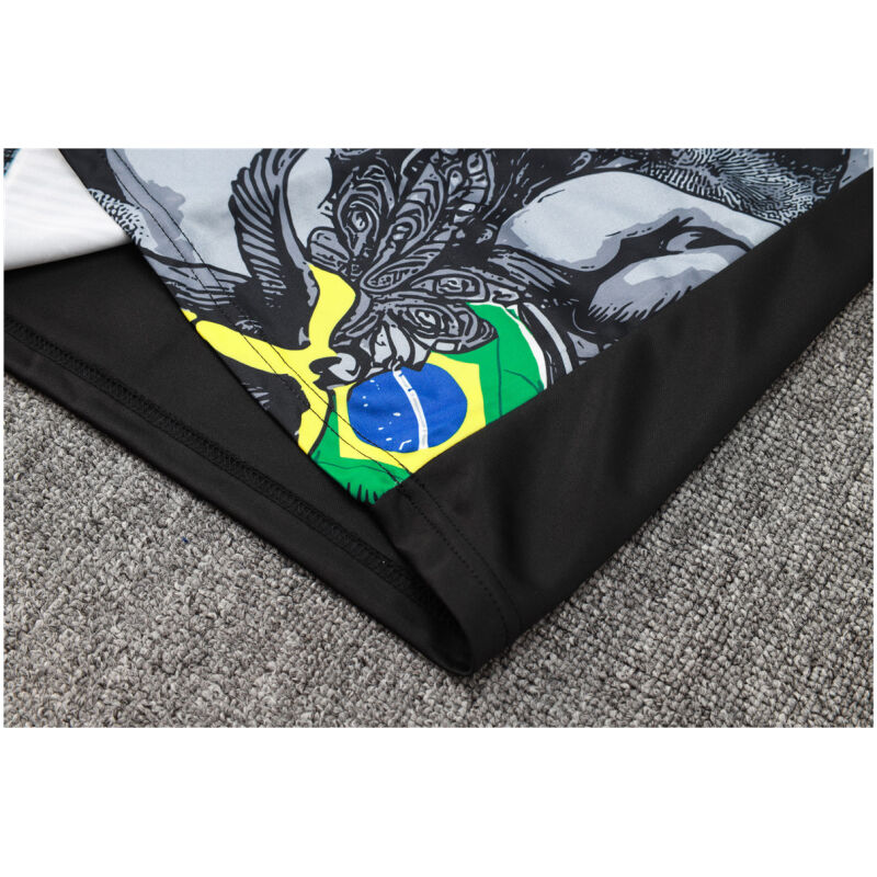 Mens Brazil Training Suit Black Jesus 2024