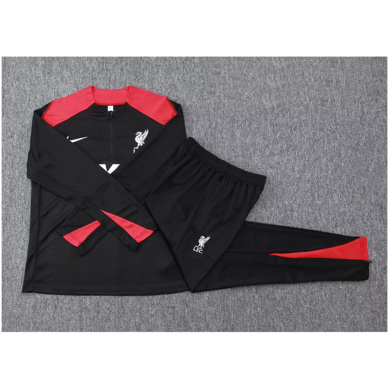 Kids Liverpool Training Suit Black 2024/25