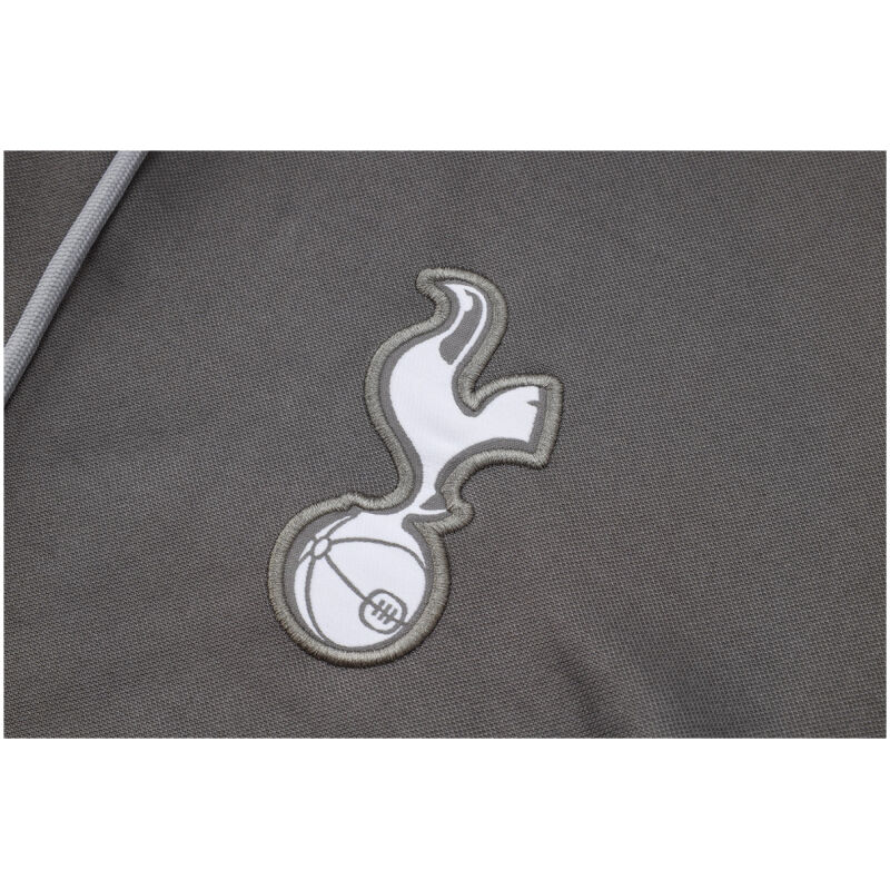 Mens Tottenham Hotspur Hoodie Jacket + Pants Training Suit Grey 2024/25