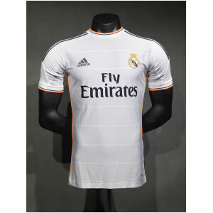Mens Real Madrid Retro Home Authentic Jersey 2013/14 – Match