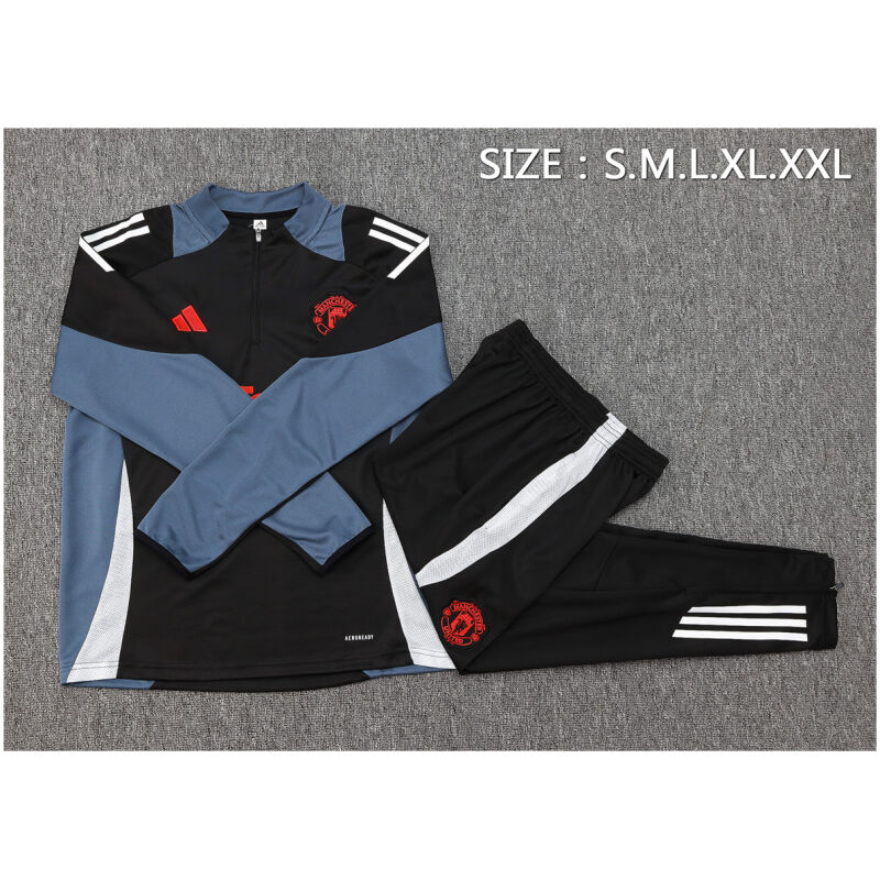 Mens Manchester United Training Suit Black 2024/25